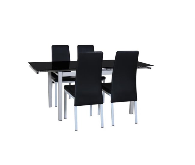 Conforama Set De Comedor De Mesa TOKYO Extensible + 4 Sillas