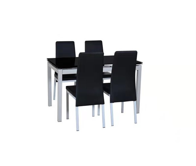 Conforama Set De Comedor De Mesa TOKYO Extensible + 4 Sillas
