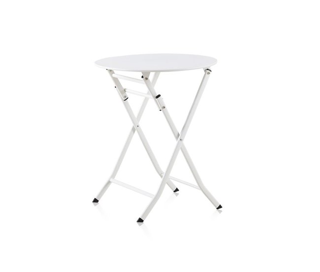 Conforama Set De Exterior Mesa Y 2 Sillas Plegables Gio Blanco 60 X 71 5 X Cm