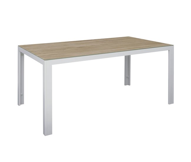 Conforama Set De Jardín Con Mesa Y 6 Sillas ANZIO Color Gris