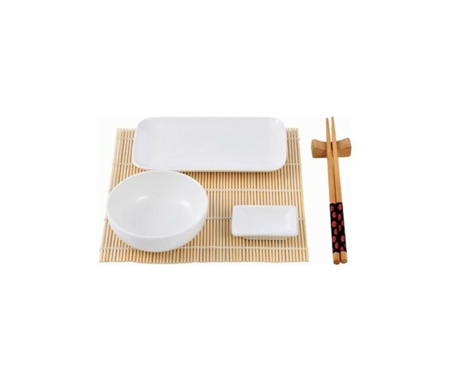 Conforama Set de Sushi Masterpro Q3565 Porcelana Blanco Bambú (12 pcs)