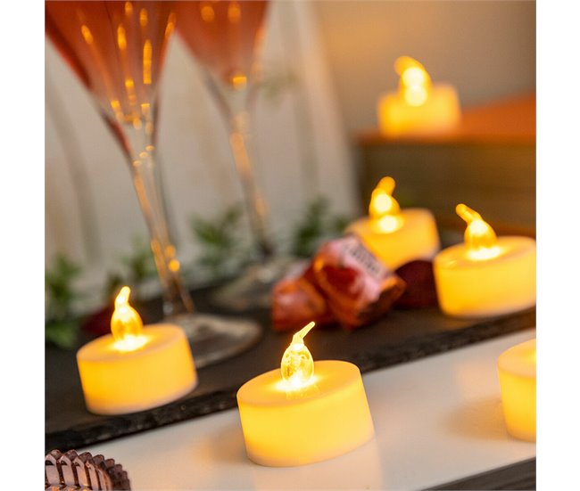 Conforama Set De Velas De Té LED Romandle InnovaGoods 12 Unidades