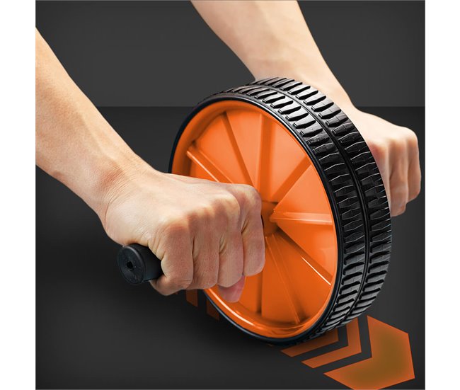 Conforama Set Rodillo Abdominales Y Alfombrilla 2 Niveles Ergonómico Fitness Gridinlux