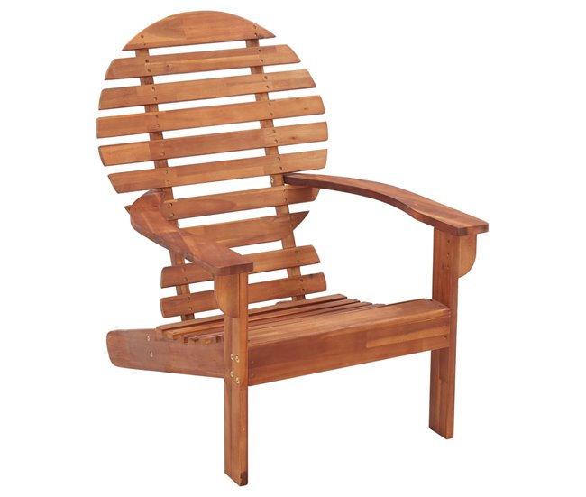 Conforama Silla Adirondack De Madera Maciza De Acacia