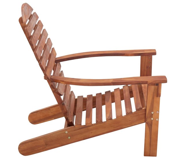 Conforama Silla Adirondack De Madera Maciza De Acacia