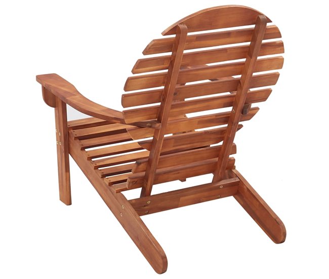 Conforama Silla Adirondack De Madera Maciza De Acacia