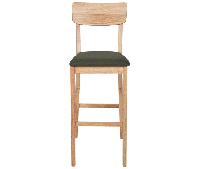 Conforama Silla De Bar Conjunto De 2 Madera Clara AMBLER