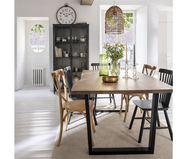 Conforama Silla De Cocina Fija BISTROT Color Natural