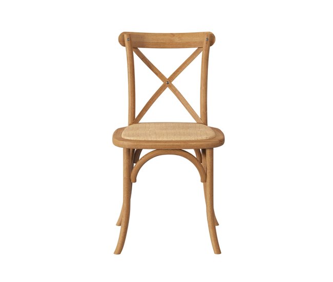 Conforama Silla de cocina fija BISTROT color natural