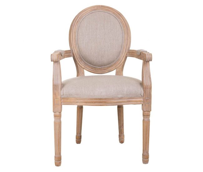 Conforama Silla de Comedor Alexandra House Living Crema 46 x 96 x 55 cm