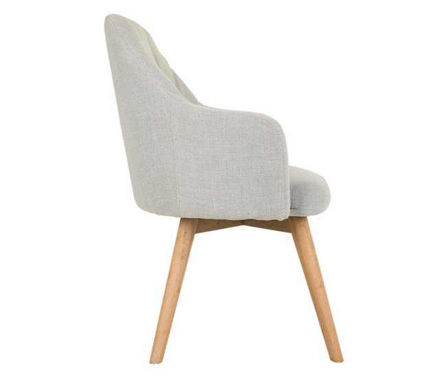 Conforama Silla De Comedor Alexandra House Living Gris 100 % Poliéster 45 X 90 X 55 Cm