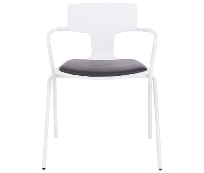 Conforama Silla De Comedor Conjunto De 2 Negro/blanco MANSON
