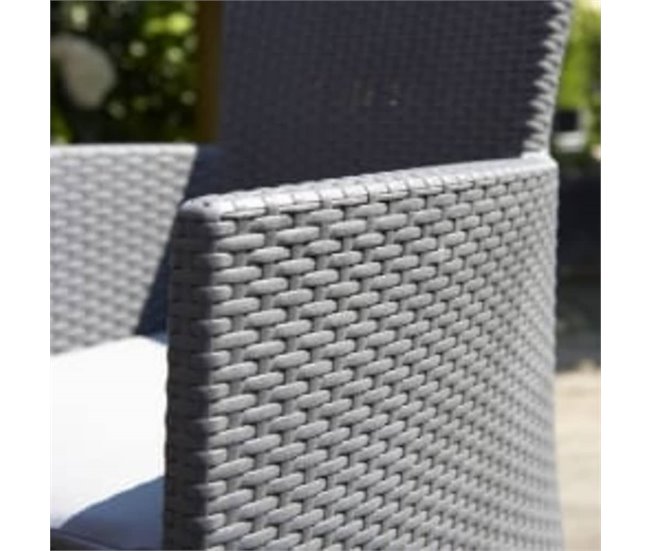 Conforama Silla De Comedor De Jardin 2 Unidades Iowa Gris Grafito