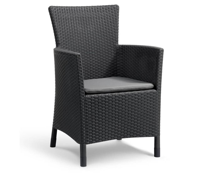 Conforama Silla de comedor de jardin Iowa grafito 215526