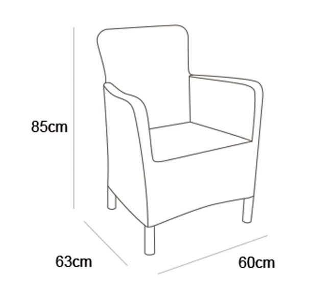 Conforama Silla De Comedor De Jardin Trenton Grafito