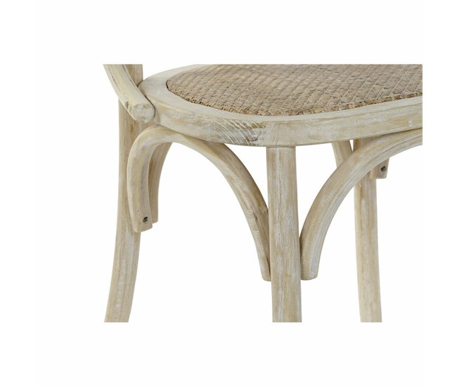 Conforama Silla De Comedor DKD Home Decor Blanco 56 X 50 X 76 Cm