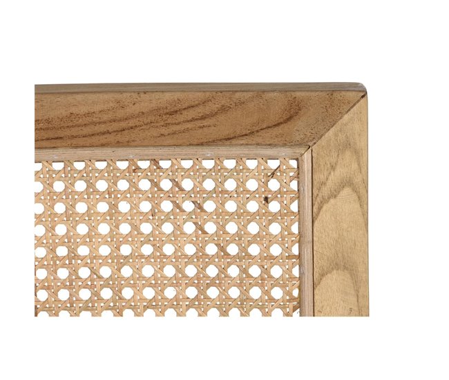 Conforama Silla De Comedor DKD Home Decor Natural Teca Ratán (58 X 56 X 82 Cm)