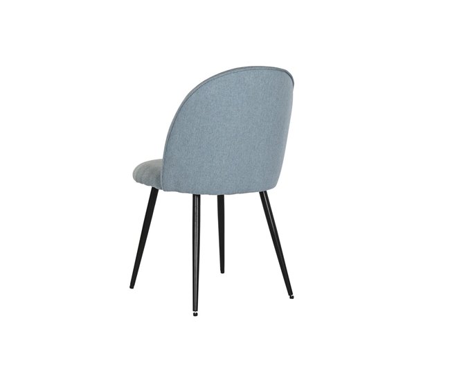 Conforama Silla De Comedor DKD Home Decor Negro Azul 50 X 52 X 84 Cm