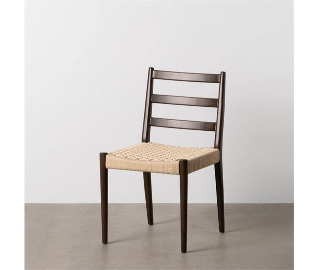 Conforama Silla De Comedor Marrón Beige 44 X 50 X 80 Cm