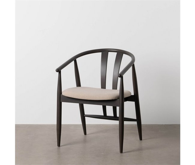 Conforama Silla De Comedor Negro Beige 56 5 X 57 X 76 Cm