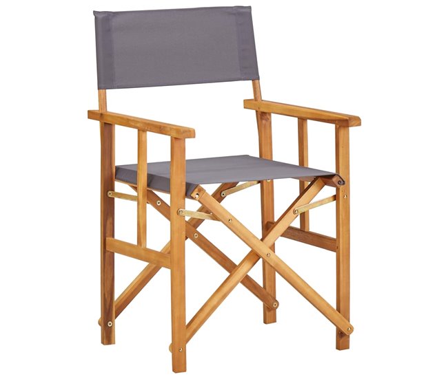 Conforama Silla De Director De Madera Maciza De Acacia