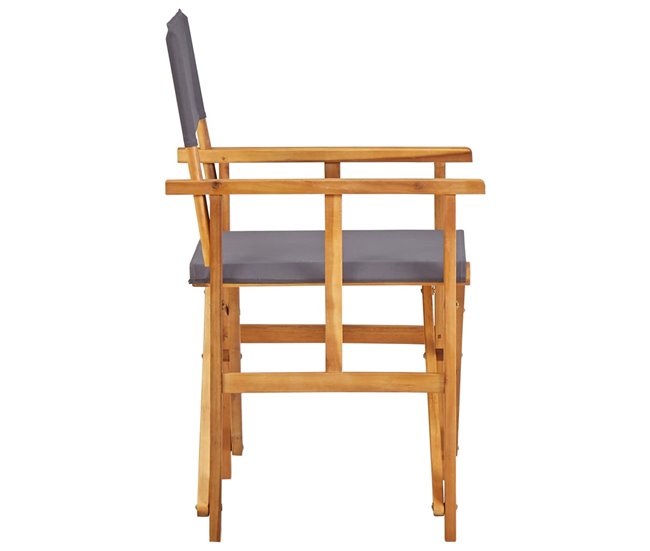 Conforama Silla De Director De Madera Maciza De Acacia