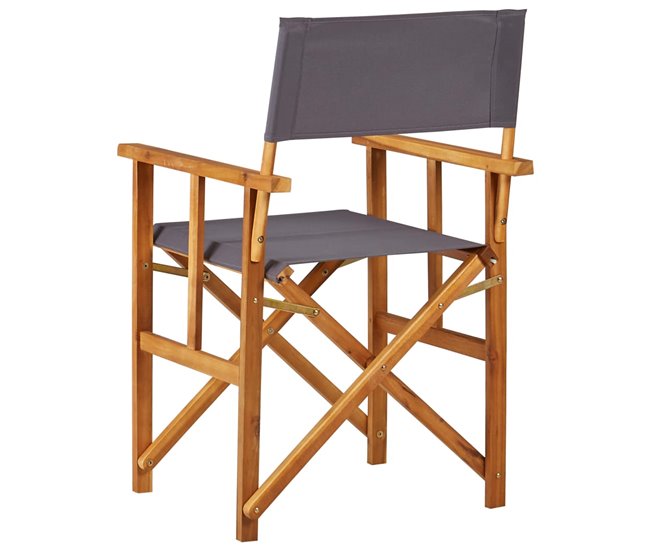 Conforama Silla De Director De Madera Maciza De Acacia