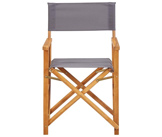 Conforama Silla De Director De Madera Maciza De Acacia