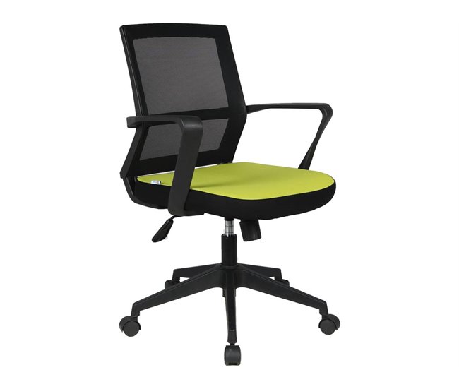 Conforama Silla de escritorio con rueda "Philippe" - Verde