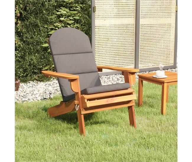 Conforama Silla De Jardin Adirondack Con Cojines Madera Maciza Acacia