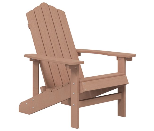 Conforama Silla De Jardin Adirondack Con Mesa HDPE Marrón
