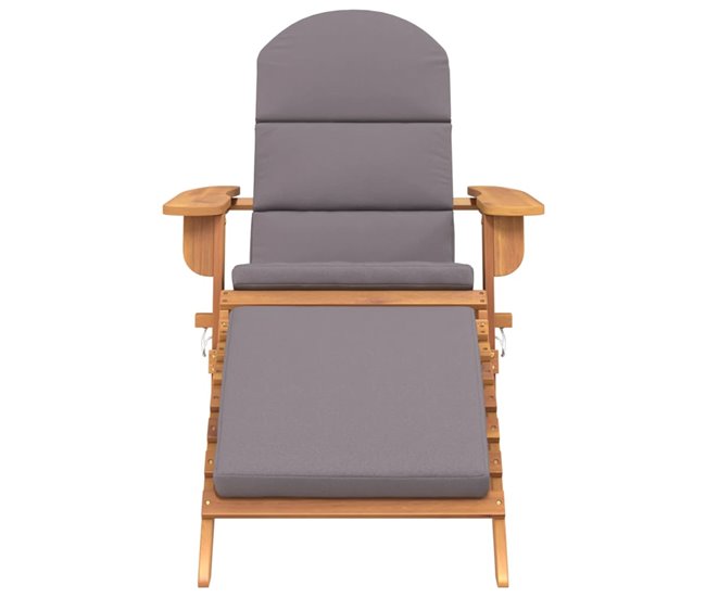 Conforama Silla De Jardin Adirondack Con Reposapiés Madera Maciza Acacia