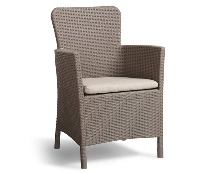 Conforama Silla de jardin Miami color capuchino 216833