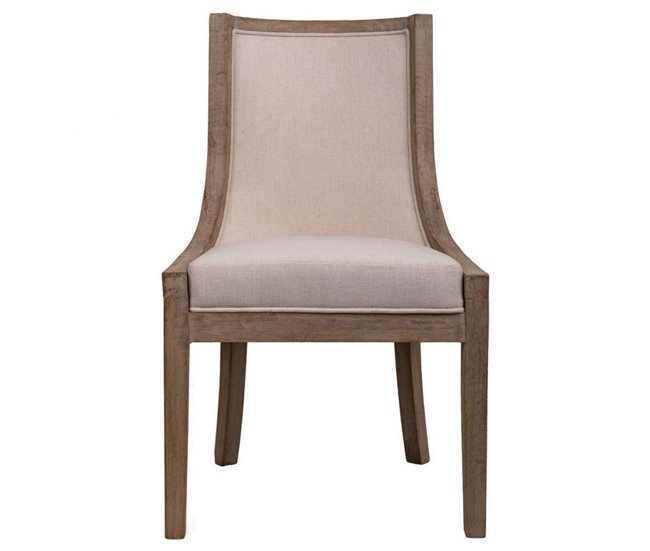Conforama Silla De Madera Acolchada Mide 54x59x97 Centímetros