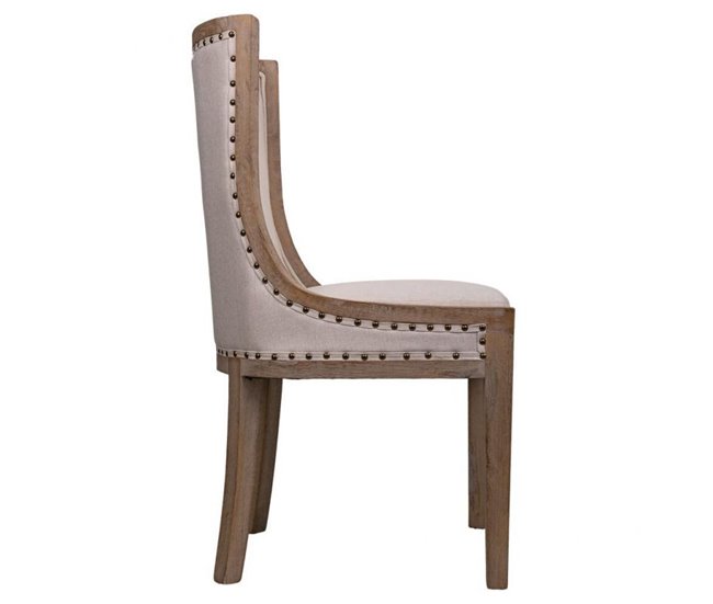 Conforama Silla De Madera Acolchada Mide 54x59x97 Centímetros