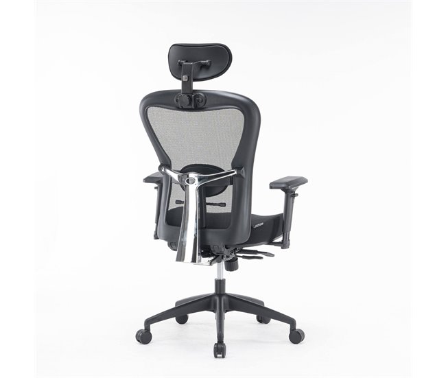 Conforama Silla De Oficina Dachi Silla Ejecutiva De Malla Con Reposabrazos Asiento De Oficina Ergonómico 66x68h120/132 Cm Negro