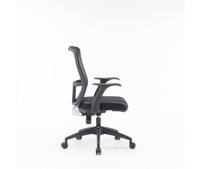 Conforama Silla De Oficina Dcas Silla De Trabajo De Malla Con Reposabrazos Asiento De Oficina Ergonómico 60x64h98/108 Cm Negro