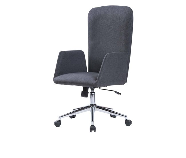 Conforama Silla De Oficina Dgali Sillón Presidencial Con Reposabrazos Silla De Oficina Ejecutiva Ergonómica 55x56h98/105 Cm Gris