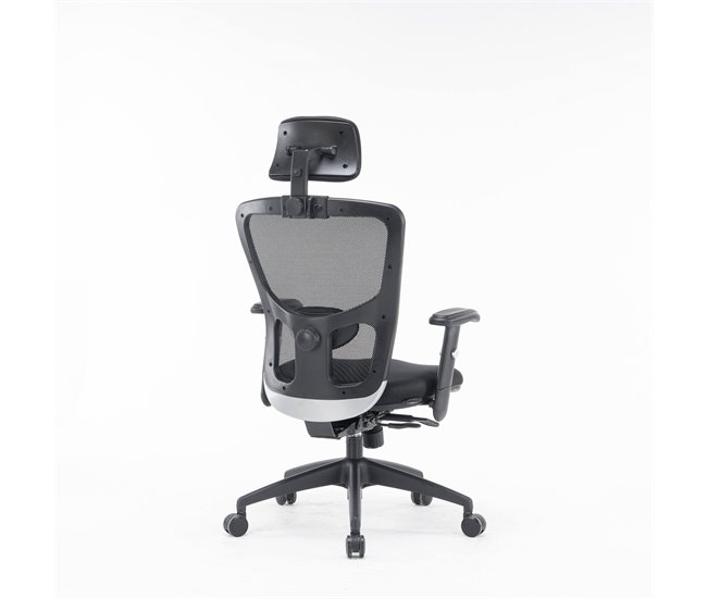 Conforama Silla De Oficina Dhenr Silla Ejecutiva De Malla Con Reposabrazos Asiento De Oficina Ergonómico 68x66h120/130 Cm Negro