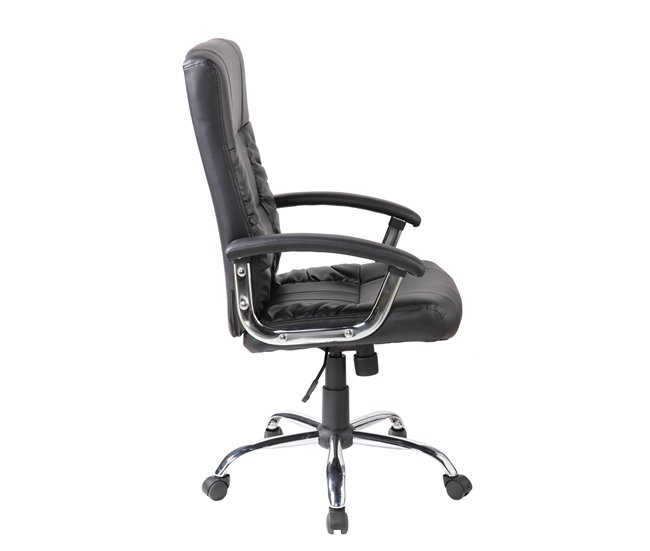 Conforama Silla De Oficina Dhongl Sillón Ejecutivo Con Reposabrazos Silla De Oficina Ergonómica 69x64h106/116 Cm Negro