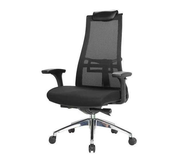 Conforama Silla De Oficina Dmihail Silla Ejecutiva De Malla Con Reposabrazos Asiento De Oficina Ergonómico 71x69h110/118 Cm Negro