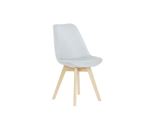 Conforama Silla DKD Home Decor 48 x 56 x 83 cm Espuma Beige Azul Haya