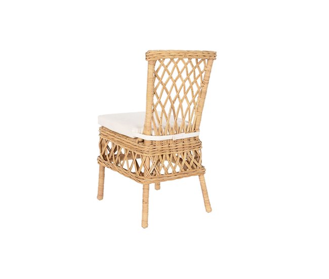 Conforama Silla DKD Home Decor Blanco Natural 45 X 55 X 85 Cm 45 X 55 X 90 Cm 47 X 58 X 90 Cm