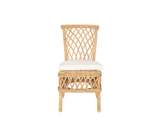 Conforama Silla DKD Home Decor Blanco Natural 45 X 55 X 85 Cm 45 X 55 X 90 Cm 47 X 58 X 90 Cm