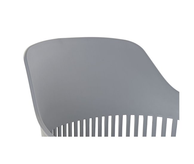 Conforama Silla DKD Home Decor Gris Claro 56 X 53 X 81 Cm