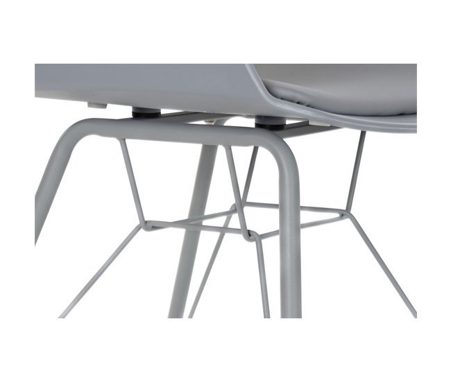 Conforama Silla DKD Home Decor Gris Claro 56 X 53 X 81 Cm