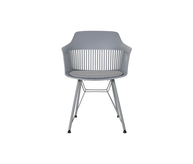Conforama Silla DKD Home Decor Gris Claro 56 X 53 X 81 Cm