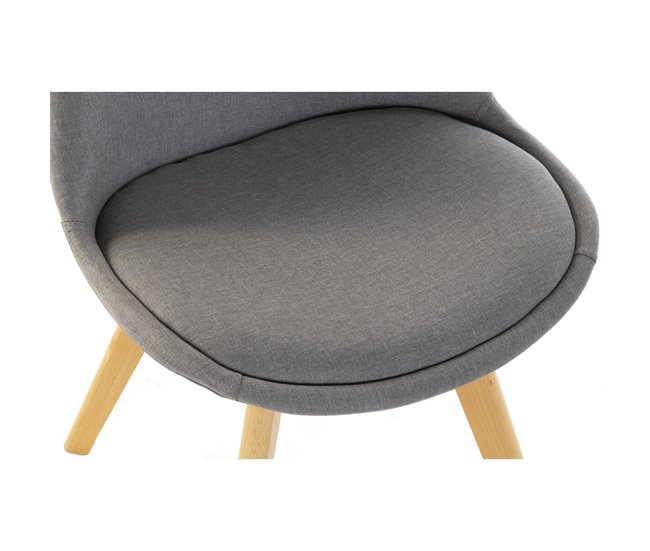 Conforama Silla DKD Home Decor Marrón Gris 48 X 56 X 83 Cm