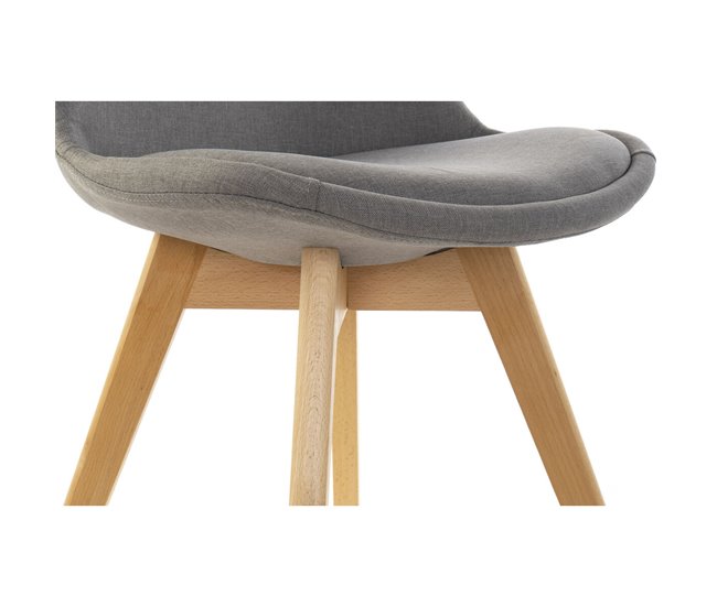 Conforama Silla DKD Home Decor Marrón Gris 48 X 56 X 83 Cm