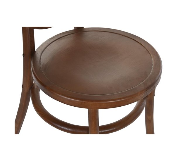 Conforama Silla DKD Home Decor Marrón Oscuro Rejilla Ratán Olmo (43 X 43 X 89 Cm)